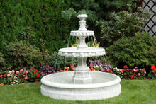 Lade das Bild in den Galerie-Viewer, Steinbrunnen Beckenbrunnen Zier Garten Springbrunnen Kaskaden Brunnen mit Pumpe
